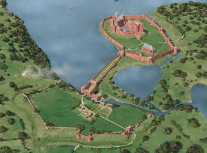 Reconstruction of Kenilworth Castle circa 1420