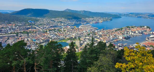 Bergen from Mt Floyen