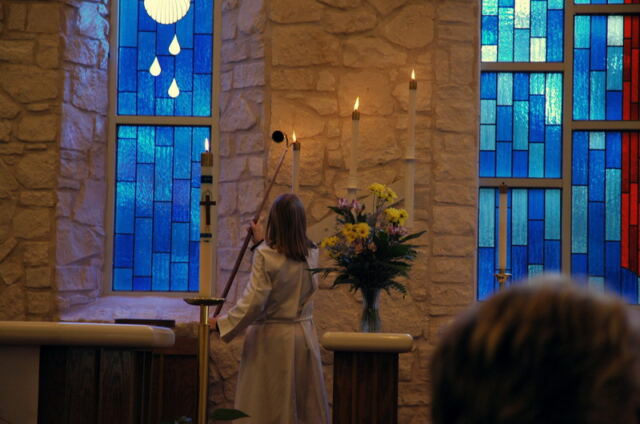 Lighting candles 1
