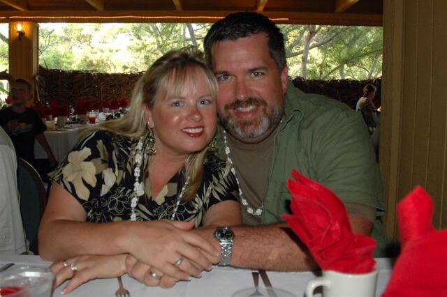 Kathy and Roger at the luau