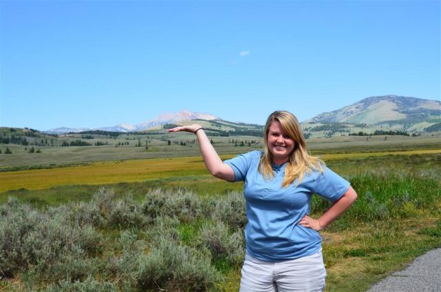 Mel holds up Electric Peak