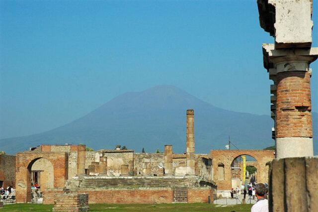 Forum Pompeii and Vesuvius