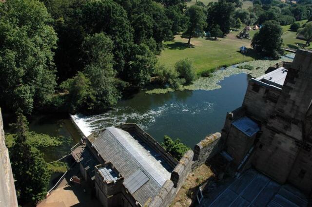 The River Avon runs next to Warwick Castle