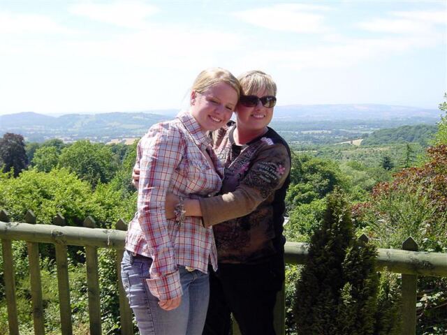 Mel and Mom at lunch