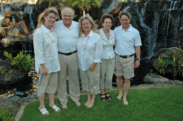 The Opsahl kids and parents