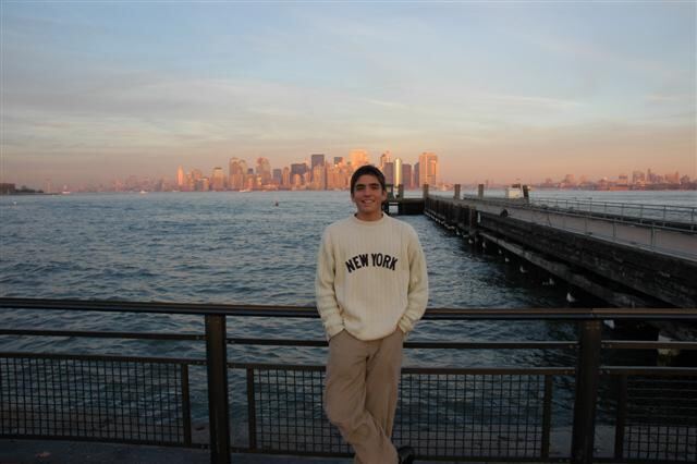 Andrew and NYC skyline