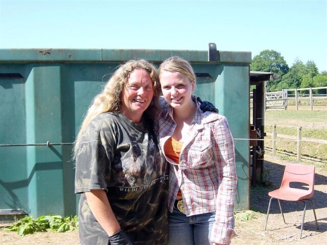 Melanie and her English riding hostess