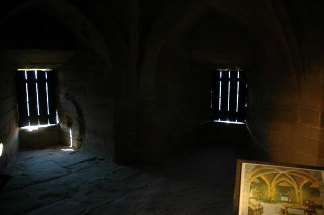 Shuttered tower room