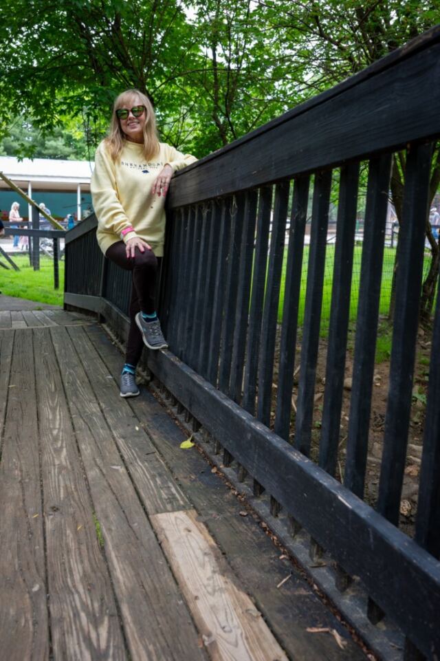 Bridge posing Kathy