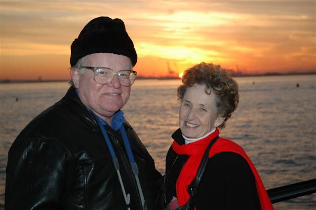 Paul and Geri at sunset