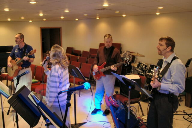 Praise band practice