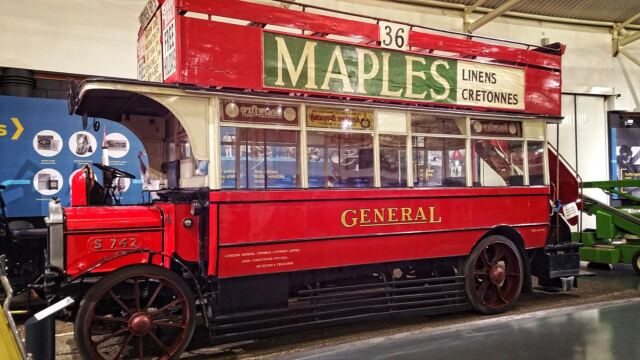 Old London double-decker bus