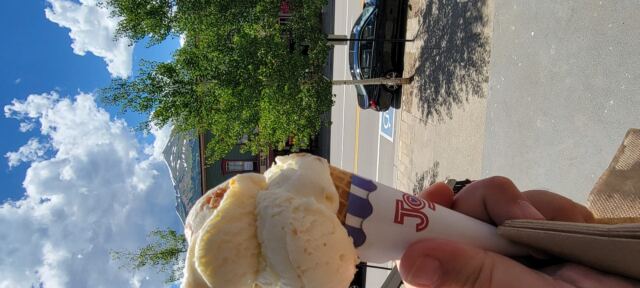 Ice cream and mountains
