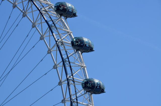 London Eye - blue sky details
