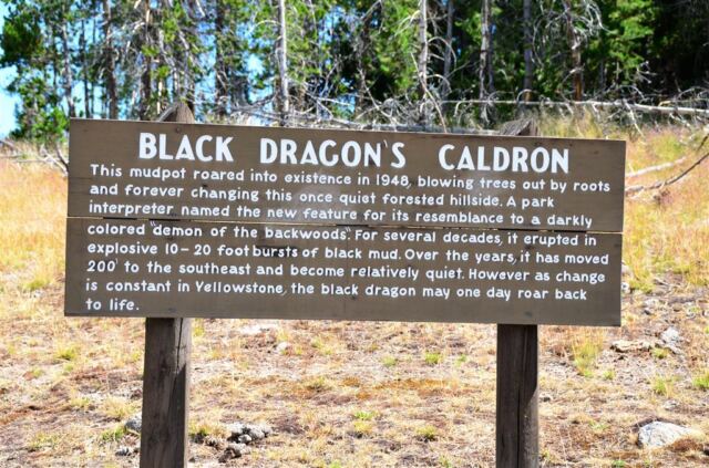 Black Dragon's Caldron sign