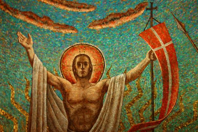 Resurrection Chapel mosaic details