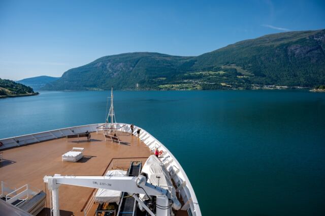 Bolette sailing out the Innvikfjorden 01