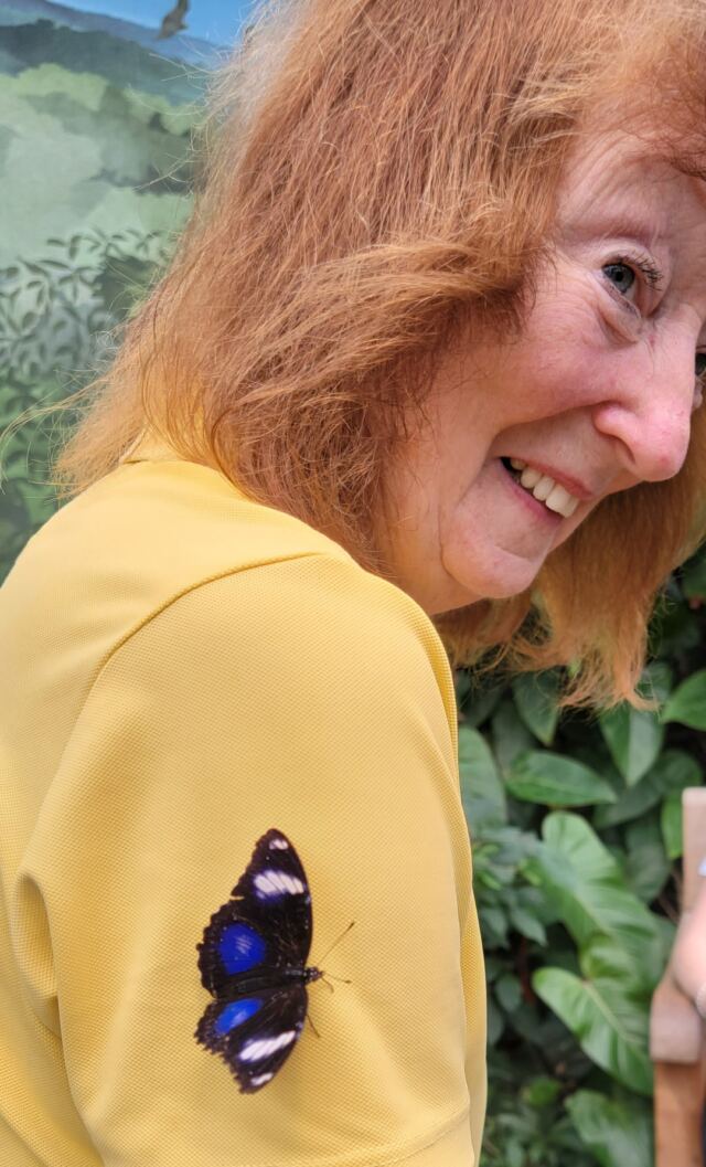 Stratford Upon Avon Butterfly Farm - Marianne and friend
