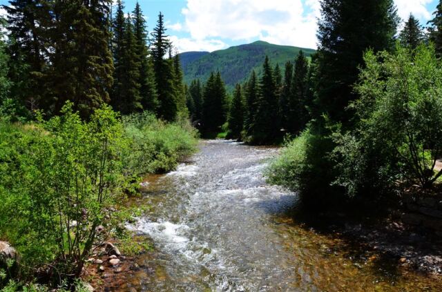 Cold rushing stream