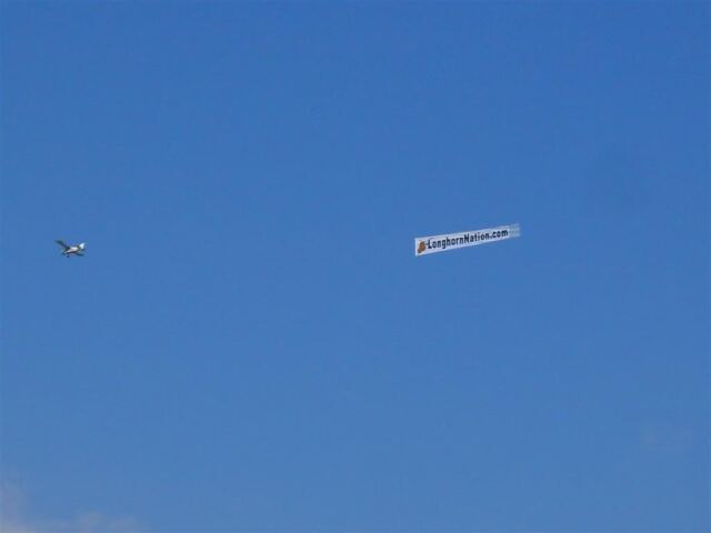 The airborne Nation banner
