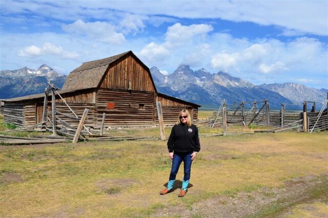 Kathy and Mormon Row barn
