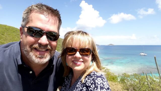 Roger and Kathy at Savannah Bay