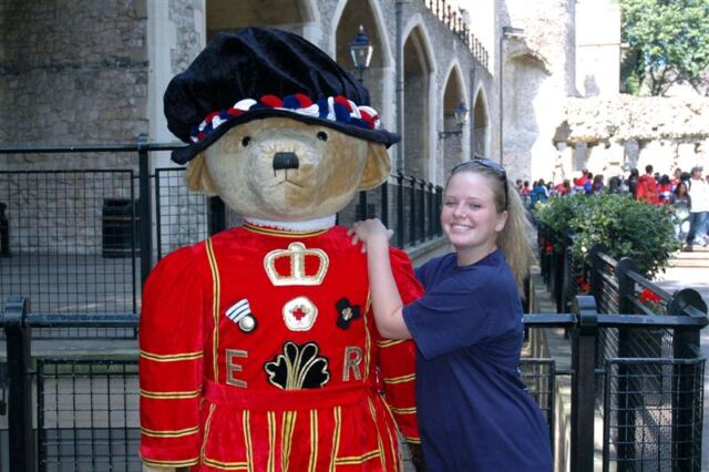 Beefeater Bear and Melanie