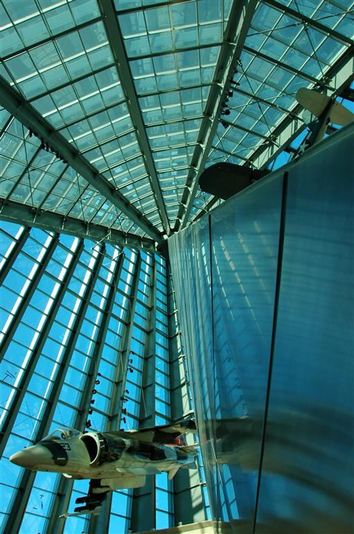 Looking up at the structure and glass (2)