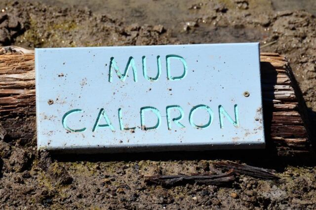 Mud Caldron sign