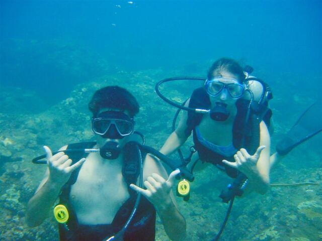 Napali diving -  Andrew and Patti