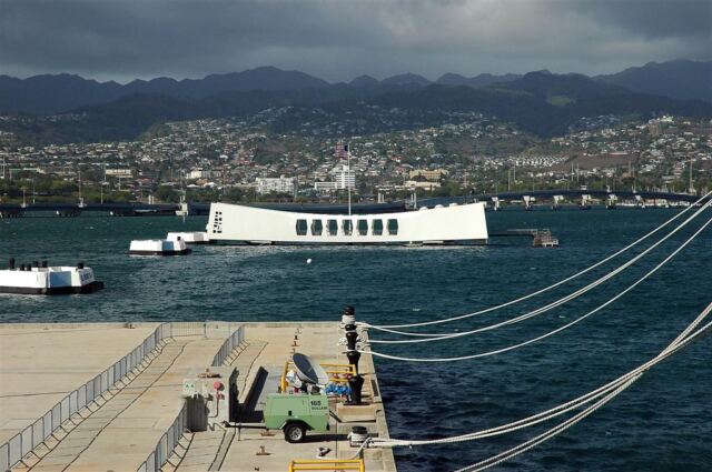 Arizona Memorial and Missouri moorings