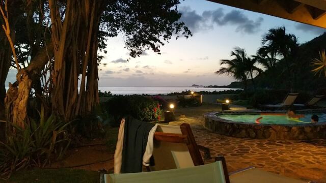 Villa view - last night