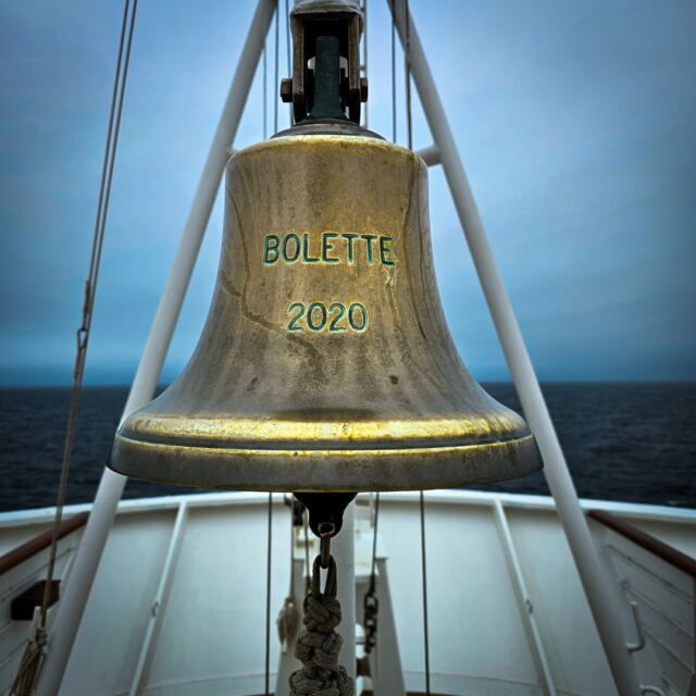 Bolette bell on the forecastle