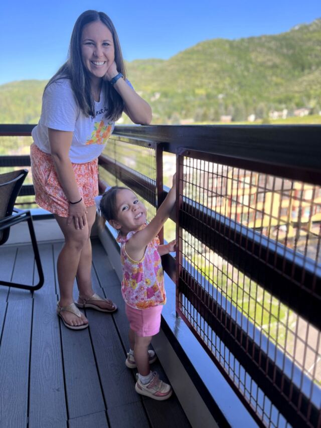 Liz and Madi - beautiful morning 1