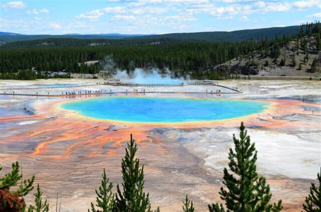 Grand Prismatic - from atop hill on Fairy Falls trail (4)