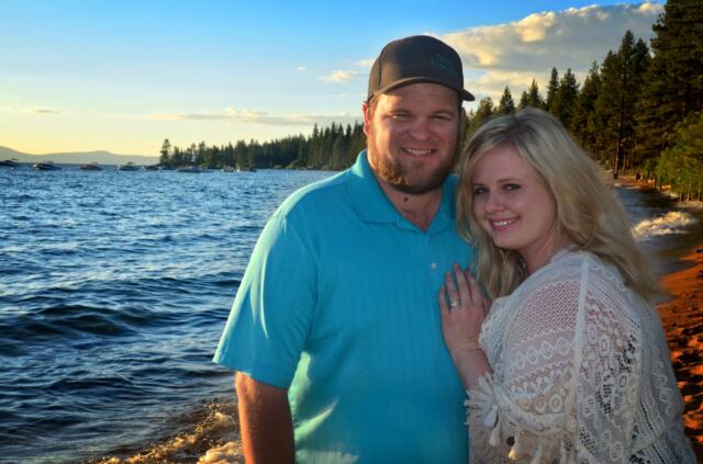 Jarrett and Melanie - Lake Tahoe sunset
