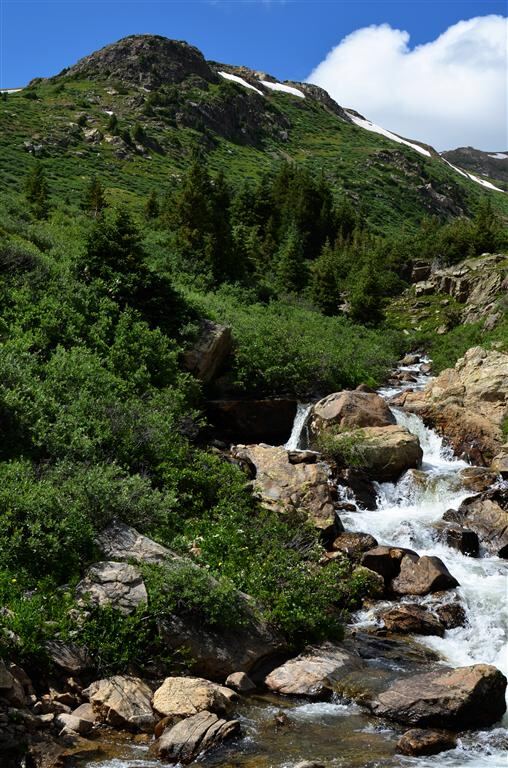 Mountain and stream