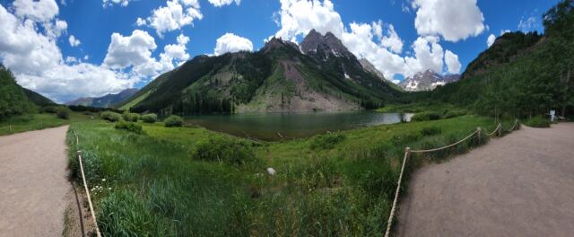 Maroon Bells panorama views 3