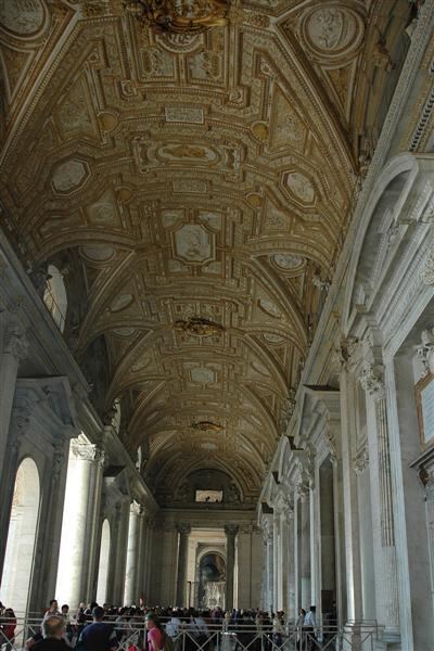 In portico of St. Peter's Basilica