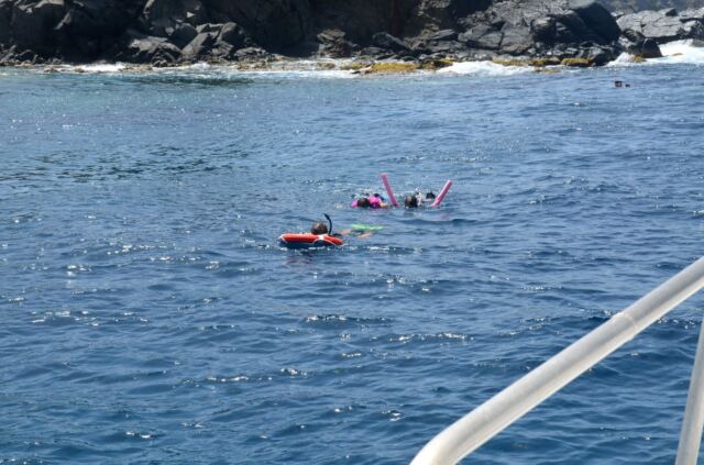 Kathy and Alex - snorkeling at RMS Rhone Marine Park 10