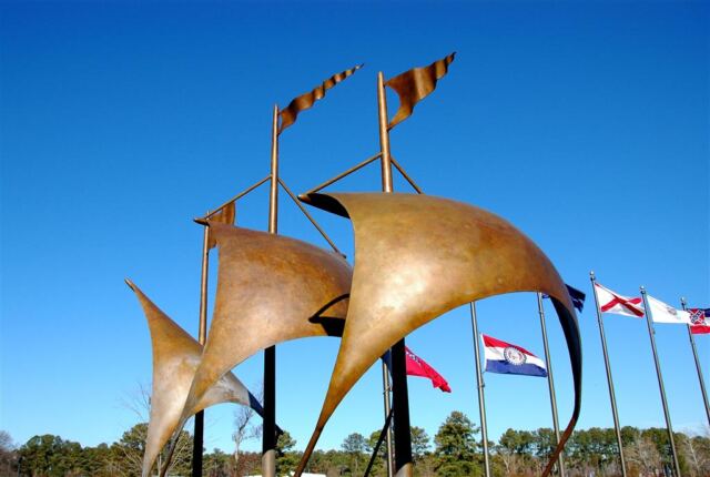 Entrance sculpture
