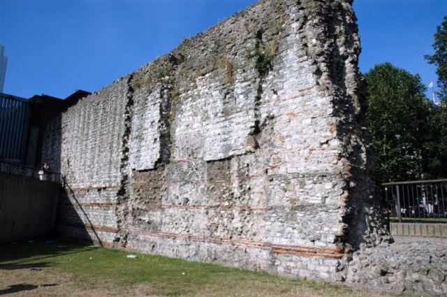 Roman wall remains