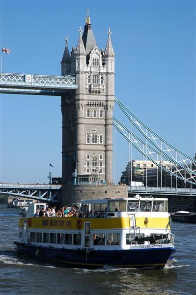 Tower Bridge and tour boat