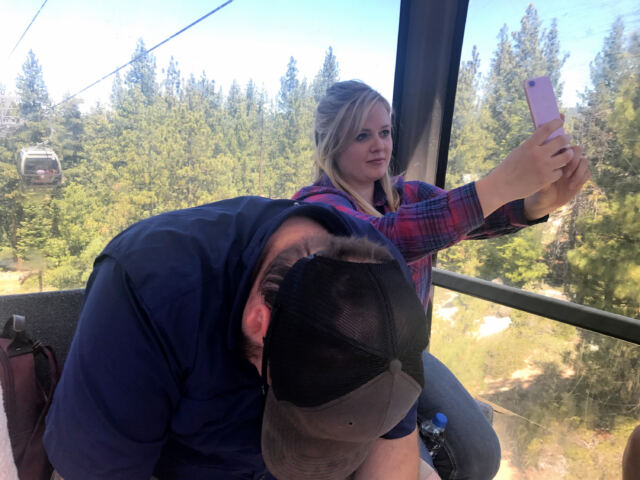 Jarrett is miserable while Melanie gets the requisite selfie