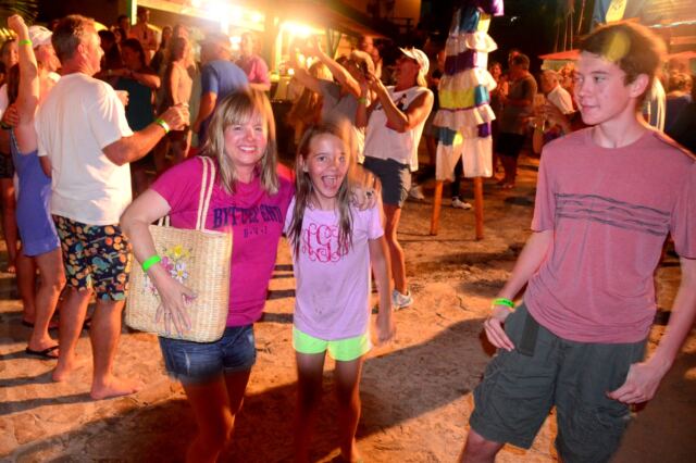 Kathy, Alex, and Connor at the Jumbies show
