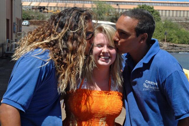 Melanie - gets kisses from JoJo and Danny