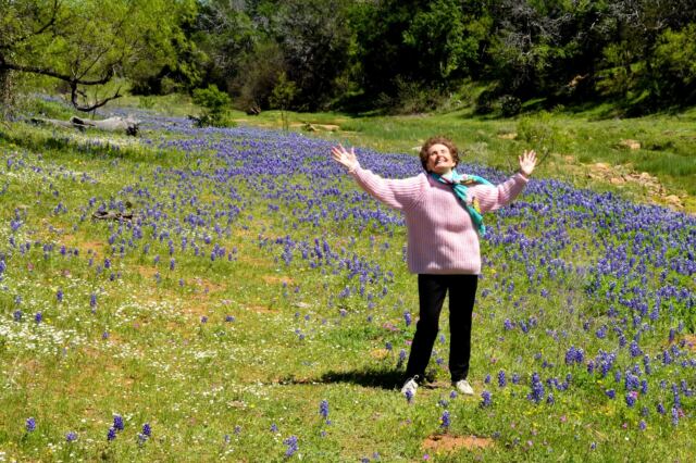 Geri in the Willow Loop bluebonnets 1
