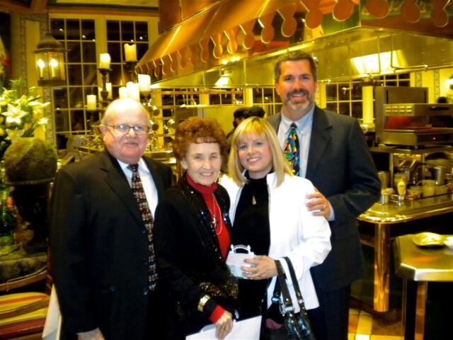 Paul, Geri, Kathy, and Roger - private kitchen tour