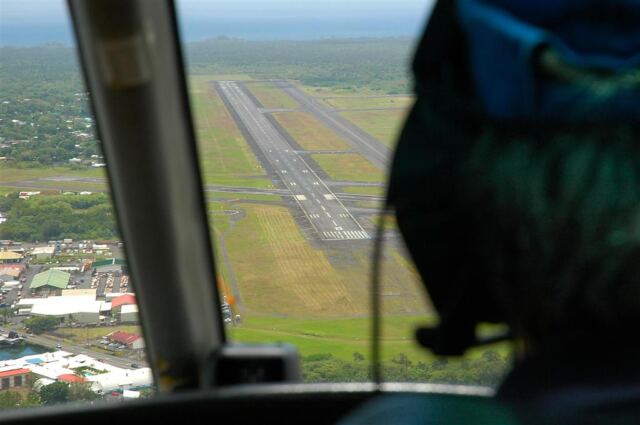 Approaching the airport