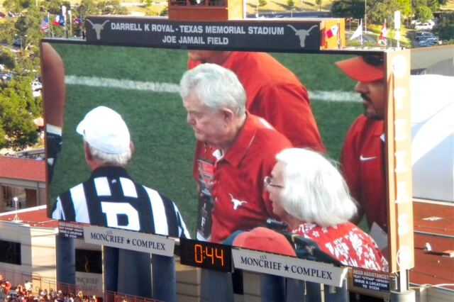 Coach Royal and the pre-game coin toss